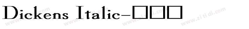 Dickens Italic字体转换